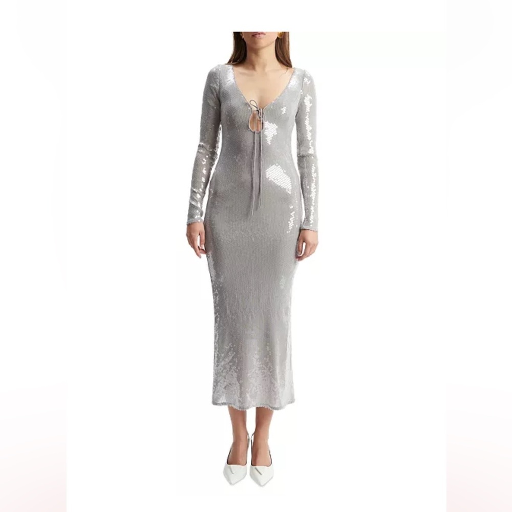 Bardot Women's Verona Low-Back Sequin Maxi Dress